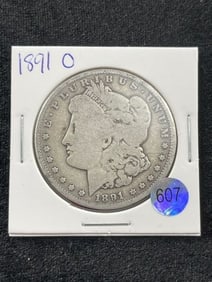 1891 O Morgan Silver Dollar Coin