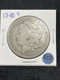 1890 S Morgan Silver Dollar Coin