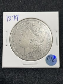 1879 Morgan Silver Dollar Coin