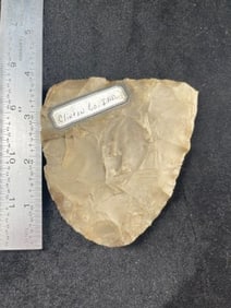 Chipped Hoe from Clinton County, Indiana Indian Artifact Arrowhead