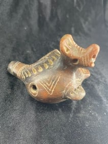 Pre-Columbian Pottery Wistle Indian Artifact Arrowhead