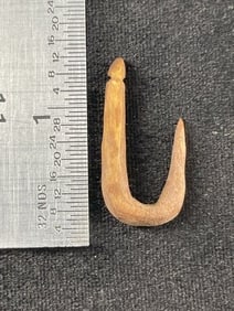 Bone Hook Indian Artifact Arrowhead