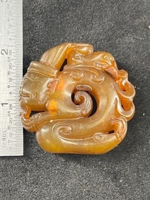 Chinese Jade Hongshan Figurine