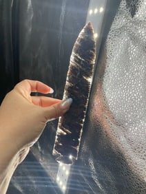 Large Obsidian Spear Point Indian Artifact Arrowhead