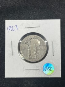 1927 Standing Liberty Quarter Dollar Coin