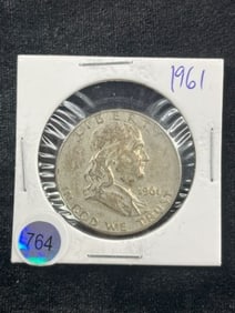 1961 Franklin Half Dollar Coin