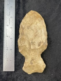 Chipped Hoe Indian Artifact Arrowhead