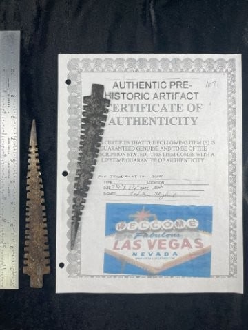 Fur Trade Point Saw Blade with COA (1 of 5)