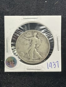 1937 Walking Liberty Half Dollar Coin