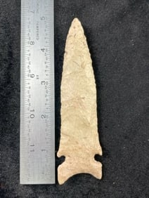4 & 3/4" Graham Cave Indian Artifact Arrowhead