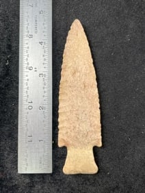 4 & 5/8" Hardin Indian Artifact Arrowhead