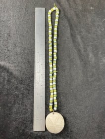 Trade Beads with Shell Pendant