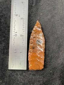 Mahogany Obsidian Agate Basin Indian Artifact Arrowhead