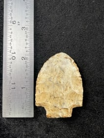 Stemmed Point Indian Artifact Arrowhead