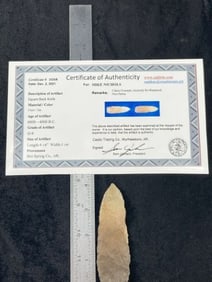 Square Back Knife with Sam Johnson COA