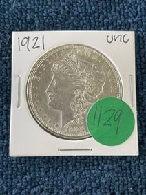 1921 UNC Morgan Silver Dollar Coin