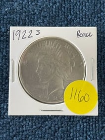 1922 S Peace Silver Dollar Coin