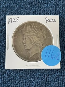 1922 Peace Silver Dollar Coin