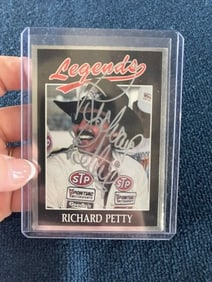 Richard Petty Hand Signed Authentic Autograph Racing Card