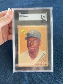 1962 Topps Lou Brock Baseball Card