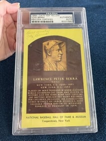 Yogi Berra Museum Hall of Fame card