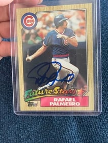 Rafael Palmeiro Hand Signed Authentic Autograph