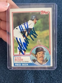 Wade Boggs Hand Signed Authentic Autograph