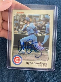 Ryne Sandberg Hand Signed Authentic Autograph