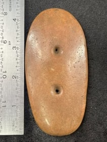 4 & 1/8" Gorget Indian Artifact Arrowhead