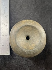 3 & 1/8" Well Made Discoidal Indian Artifact Arrowhead