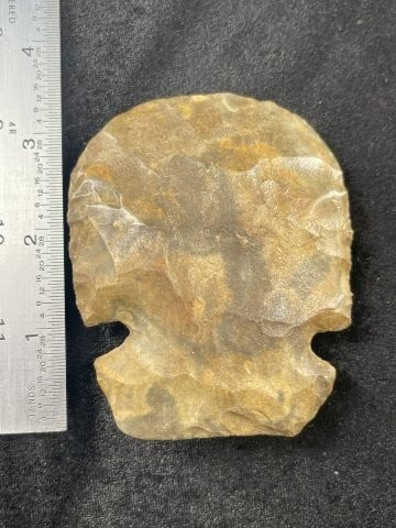 3 & 1/8" Chipped Hoe Indian Artifact Arrowhead (1 of 4)