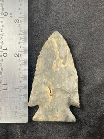2 & 5/8" Kirk Indian Artifact Arrowhead
