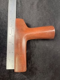 Red Stone Pipe Indian Artifact Arrowhead