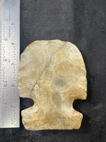 Chipped Hoe Indian Artifact Arrowhead
