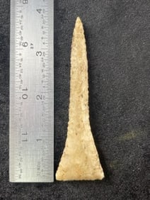3 & 3/4" Drill Indian Artifact Arrowhead