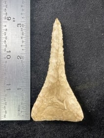 3 & 1/4" Drill Indian Artifact Arrowhead