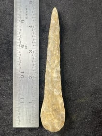 4 & 7/8" Drill Indian Artifact Arrowhead
