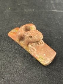 Stone Frog Effigy Hopewell Pipe Indian Artifact Arrowhead