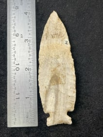 3 & 7/8" Cache River Indian Artifact Arrowhead