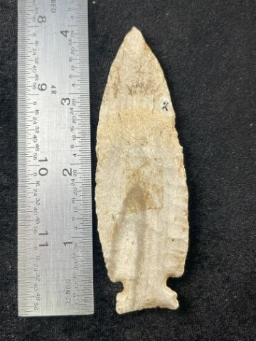 3 & 7/8" Cache River Indian Artifact Arrowhead (1 of 3)