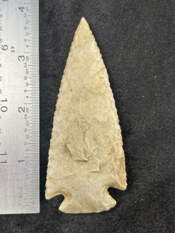 3 & 3/4" Apple Creek Indian Artifact Arrowhead (1 of 3)