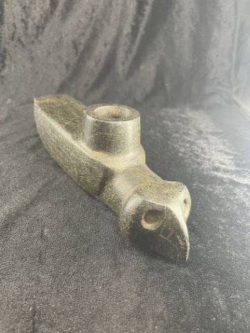 Stone Hawk Effigy Pipe Indian Artifact Arrowhead (1 of 8)