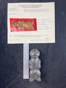 5 & 3/8" Human Idol from Pike County, Illinois with COA