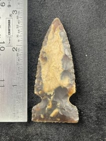 Side Notch Indian Artifact Arrowhead