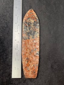 Large Mahogany Obsidian Blade Indian Artifact Arrowhead