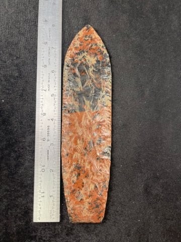 Large Mahogany Obsidian Blade Indian Artifact Arrowhead (1 of 3)
