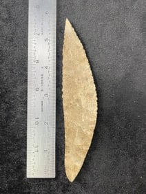 Crescent Knife Indian Artifact Arrowhead