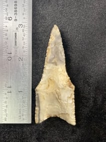 Dalton Indian Artifact Arrowhead
