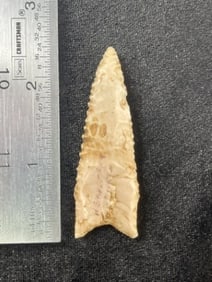 Dalton Indian Artifact Arrowhead