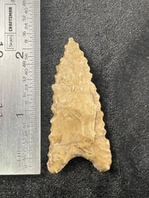 Dalton Indian Artifact Arrowhead